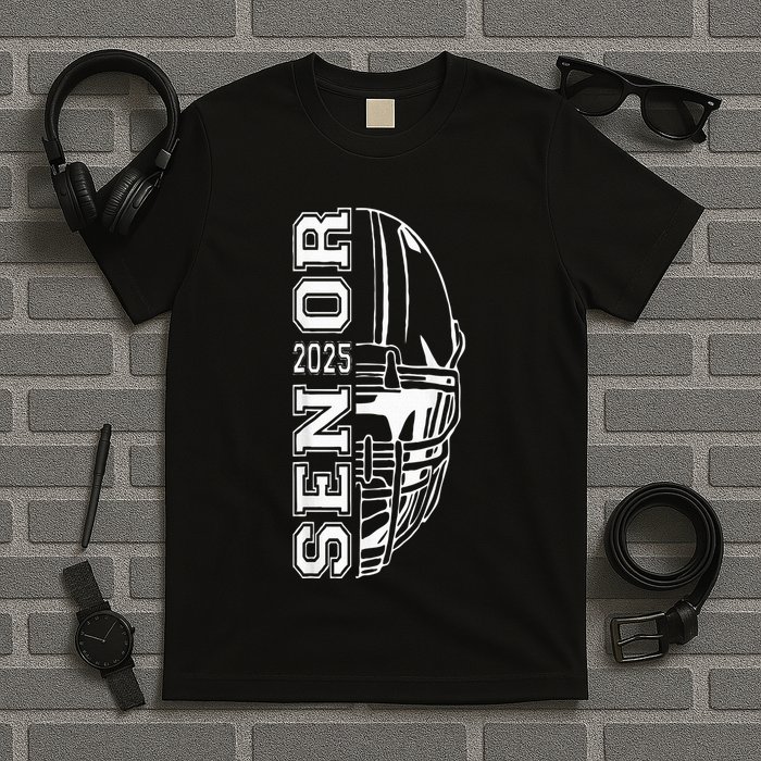 Graduate Senior Class Of 2025 Graduation American Football T-Shirt