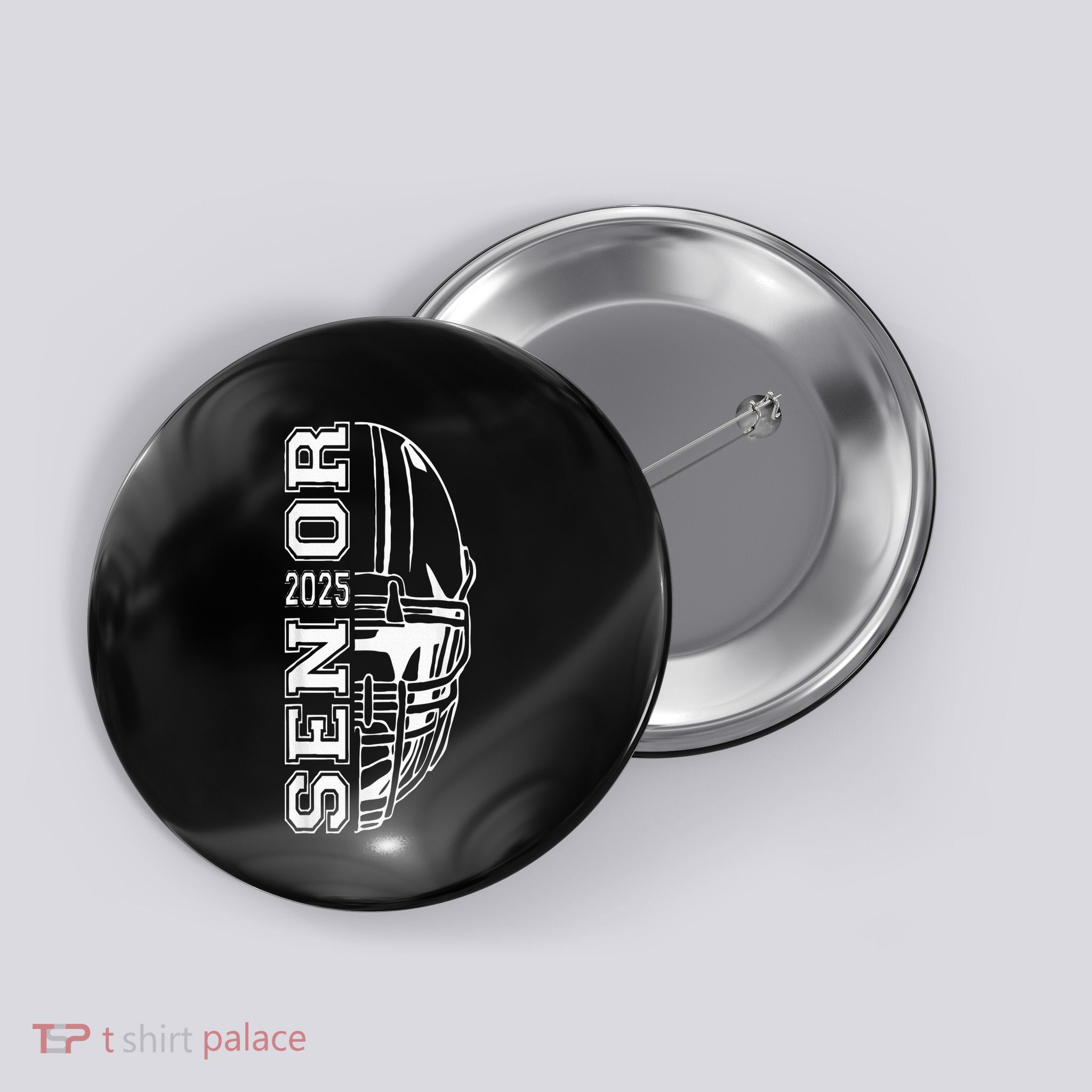 Graduate Senior Class Of 2025 Graduation American Football Button