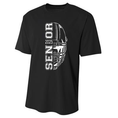 Graduate Senior Class Of 2025 Graduation American Football Performance Sprint T-Shirt