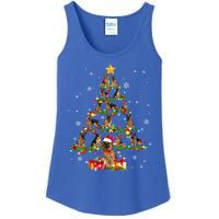 Ger Shepherd Christmas Tree Xmas Dog Lover Gift Ladies Essential Tank