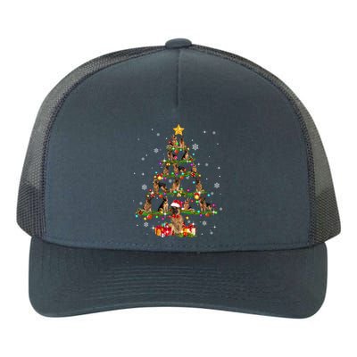 Ger Shepherd Christmas Tree Xmas Dog Lover Gift Yupoong Adult 5-Panel Trucker Hat