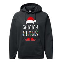 Gammy Santa Claus Hat With Xmas Light Christmas Holiday Performance Fleece Hoodie