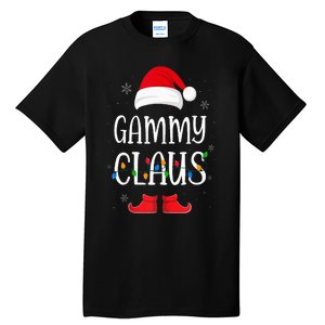 Gammy Santa Claus Hat With Xmas Light Christmas Holiday Tall T-Shirt