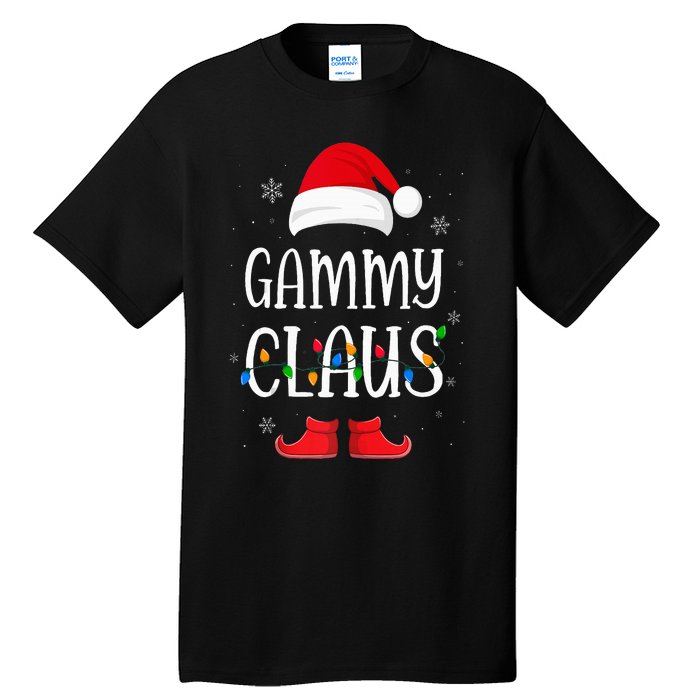 Gammy Santa Claus Hat With Xmas Light Christmas Holiday Tall T-Shirt