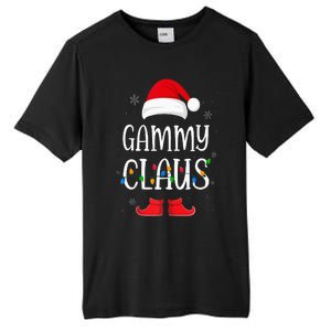 Gammy Santa Claus Hat With Xmas Light Christmas Holiday Tall Fusion ChromaSoft Performance T-Shirt