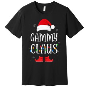 Gammy Santa Claus Hat With Xmas Light Christmas Holiday Premium T-Shirt