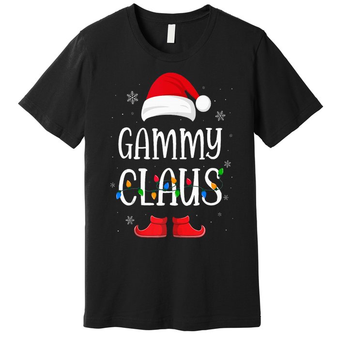 Gammy Santa Claus Hat With Xmas Light Christmas Holiday Premium T-Shirt