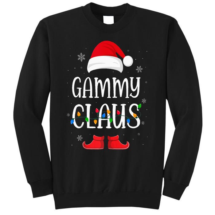 Gammy Santa Claus Hat With Xmas Light Christmas Holiday Tall Sweatshirt