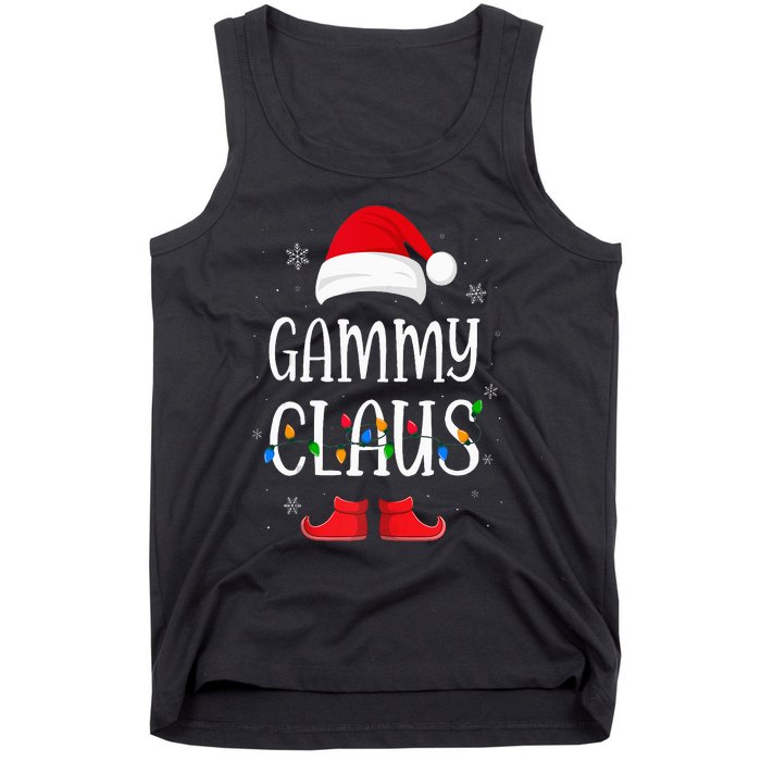 Gammy Santa Claus Hat With Xmas Light Christmas Holiday Tank Top