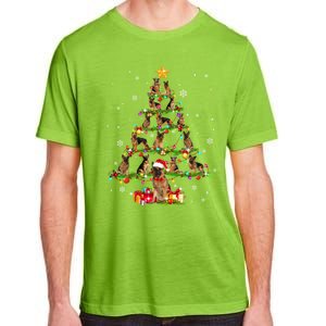 Ger Shepherd Christmas Tree XMas Dog Lover Gift Adult ChromaSoft Performance T-Shirt