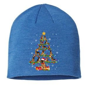 Ger Shepherd Christmas Tree XMas Dog Lover Gift Sustainable Beanie