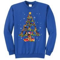 Ger Shepherd Christmas Tree XMas Dog Lover Gift Tall Sweatshirt