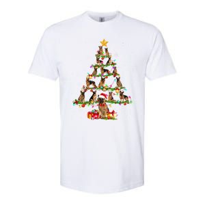 Ger Shepherd Christmas Tree XMas Dog Lover Gift Softstyle CVC T-Shirt