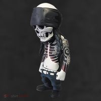 Gangster Skull Cool Swag 7 Panel Mesh Trucker Snapback Hat