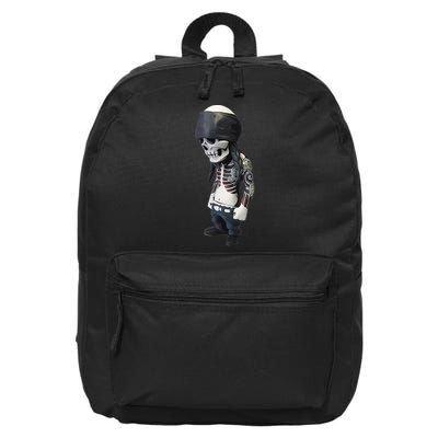Gangster Skull Cool Swag 16 in Basic Backpack