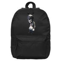 Gangster Skull Cool Swag 16 in Basic Backpack