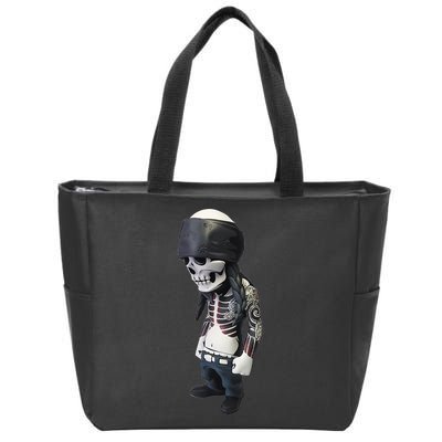Gangster Skull Cool Swag Zip Tote Bag