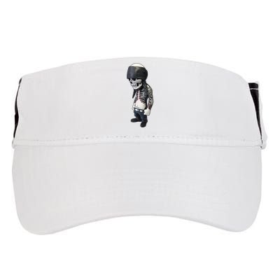 Gangster Skull Cool Swag Adult Drive Performance Visor
