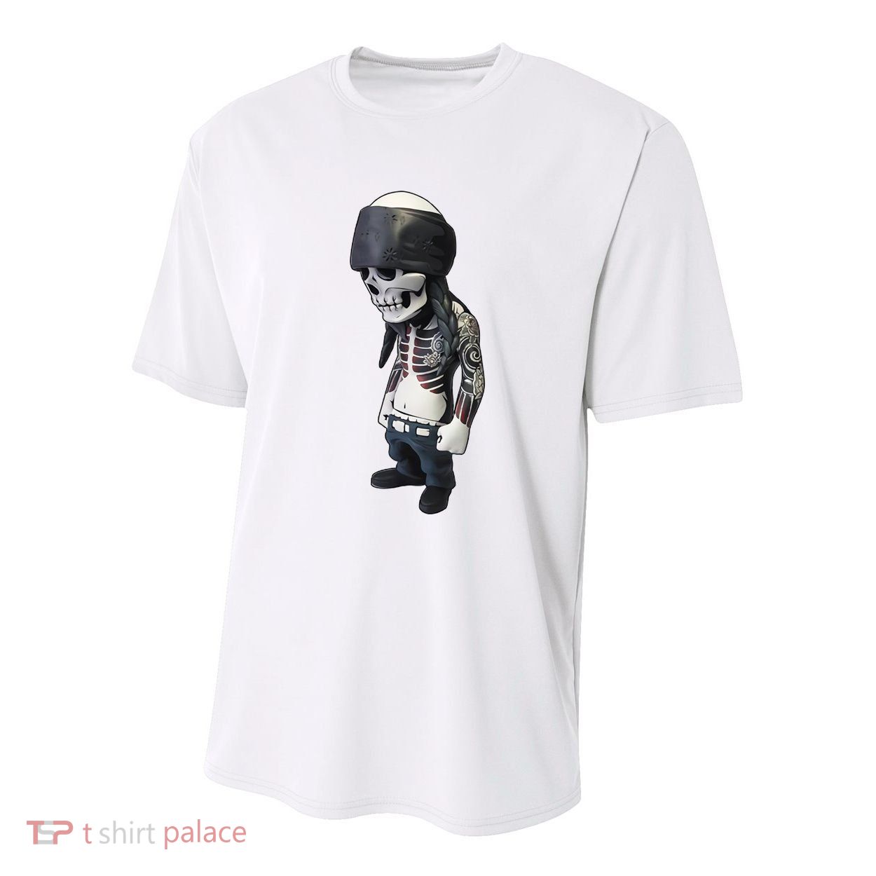 Gangster Skull Cool Swag Youth Performance Sprint T-Shirt