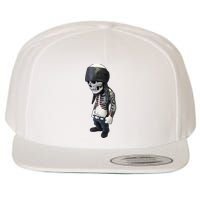 Gangster Skull Cool Swag Wool Snapback Cap
