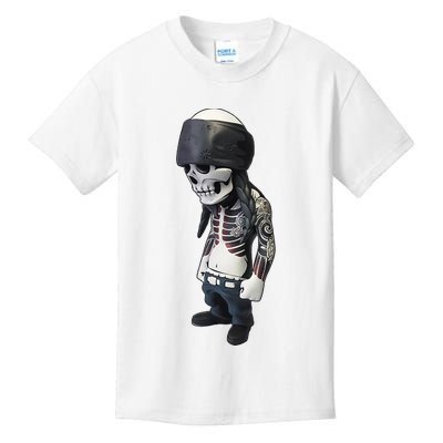 Gangster Skull Cool Swag Kids T-Shirt