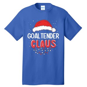 Goaltender Santa Claus Christmas Matching Costume Cute Gift Tall T-Shirt