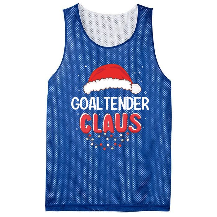 Goaltender Santa Claus Christmas Matching Costume Cute Gift Mesh Reversible Basketball Jersey Tank