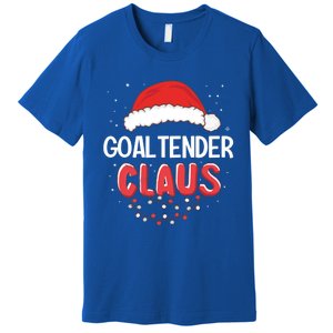 Goaltender Santa Claus Christmas Matching Costume Cute Gift Premium T-Shirt