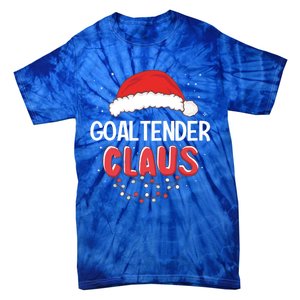 Goaltender Santa Claus Christmas Matching Costume Cute Gift Tie-Dye T-Shirt