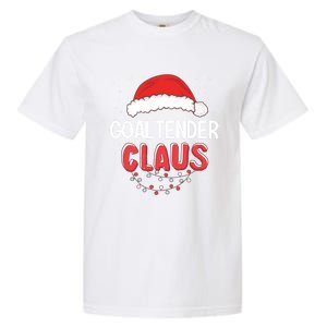 Goaltender Santa Claus Christmas Matching Costume Cute Gift Garment-Dyed Heavyweight T-Shirt