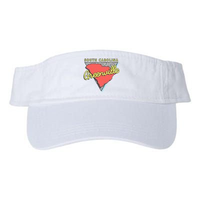 Greenville South Carolina Sc Retro Souvenirs Valucap Bio-Washed Visor