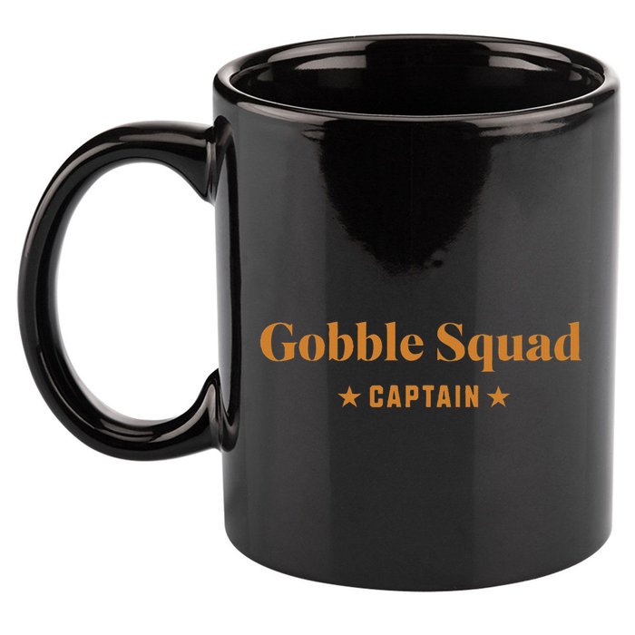 Gobble Squad Captain Gobble Gobble Gobble 11oz C Handle Ceramic Mug