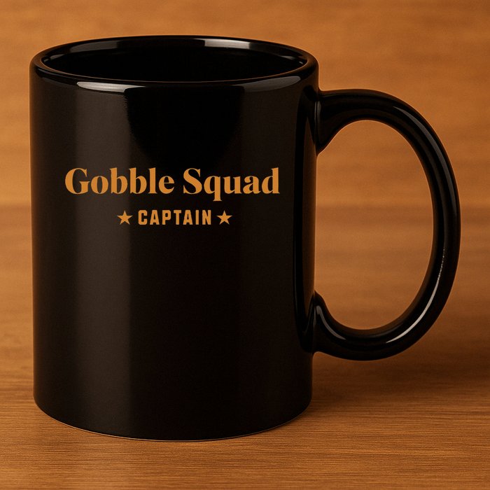Gobble Squad Captain Gobble Gobble Gobble 11oz C Handle Ceramic Mug