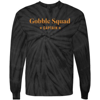 Gobble Squad Captain Gobble Gobble Gobble Tie-Dye Long Sleeve Shirt