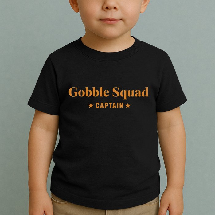 Gobble Squad Captain Gobble Gobble Gobble Toddler T-Shirt