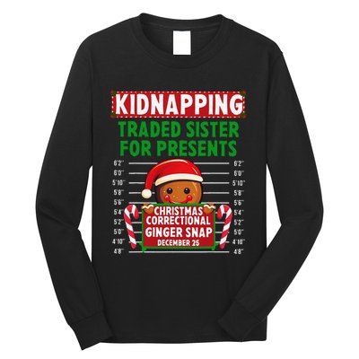 Ginger Snap Christmas Correctional Funny Inmate Xmas Party Long Sleeve Shirt