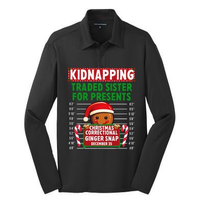 Ginger Snap Christmas Correctional Funny Inmate Xmas Party Silk Touch Performance Long Sleeve Polo