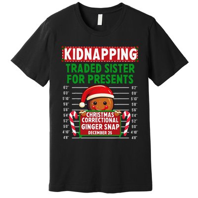 Ginger Snap Christmas Correctional Funny Inmate Xmas Party Premium T-Shirt