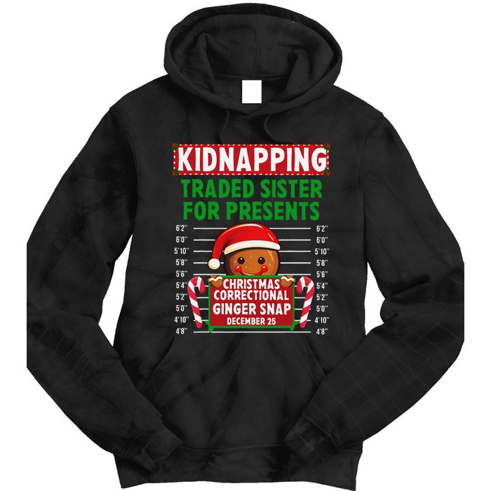 Ginger Snap Christmas Correctional Funny Inmate Xmas Party Tie Dye Hoodie