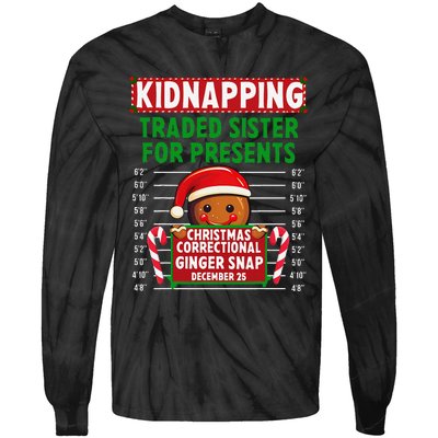 Ginger Snap Christmas Correctional Funny Inmate Xmas Party Tie-Dye Long Sleeve Shirt