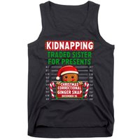 Ginger Snap Christmas Correctional Funny Inmate Xmas Party Tank Top