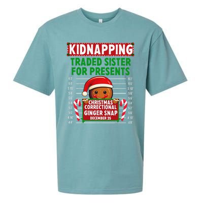 Ginger Snap Christmas Correctional Funny Inmate Xmas Party Sueded Cloud Jersey T-Shirt