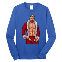 Gay Santa Claus LGBTQ Rainbow Christmas Xmas Gift Funny Fun Long Sleeve Shirt