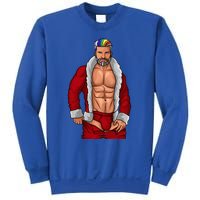 Gay Santa Claus LGBTQ Rainbow Christmas Xmas Gift Funny Fun Sweatshirt