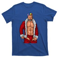 Gay Santa Claus LGBTQ Rainbow Christmas Xmas Gift Funny Fun T-Shirt