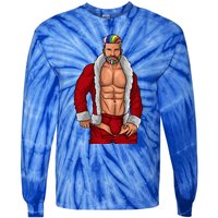 Gay Santa Claus LGBTQ Rainbow Christmas Xmas Gift Funny Fun Tie-Dye Long Sleeve Shirt