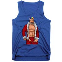 Gay Santa Claus LGBTQ Rainbow Christmas Xmas Gift Funny Fun Tank Top