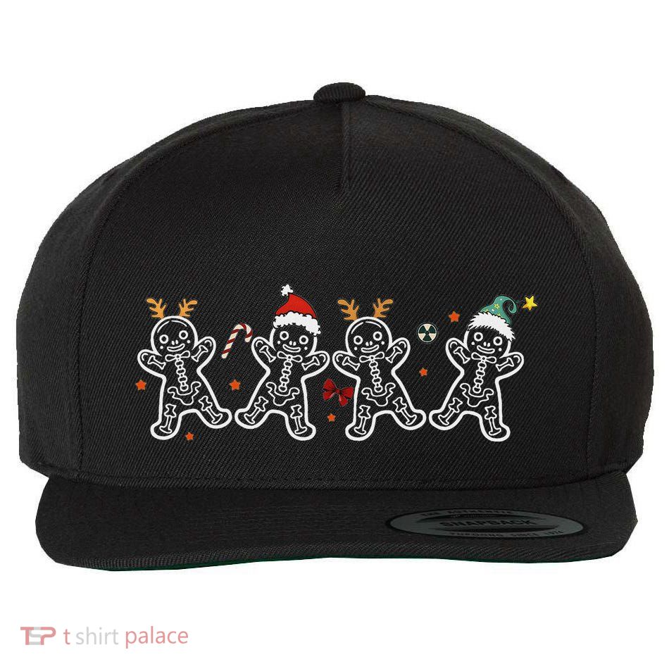 Gingerbread Skeleton Christmas Radiology Shir Xray Tech Wool Snapback Cap