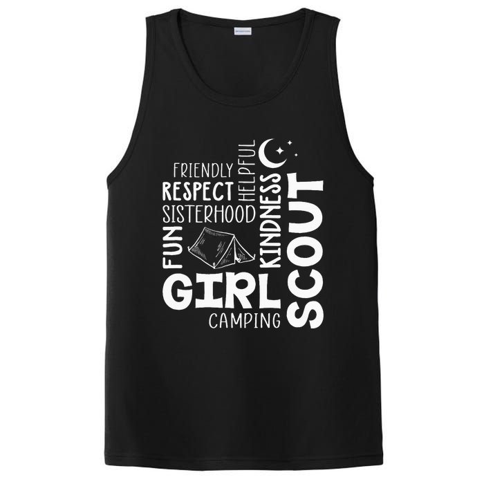 Girl Scout Camping Adventure Scout Troop Cookie Dealer PosiCharge Competitor Tank