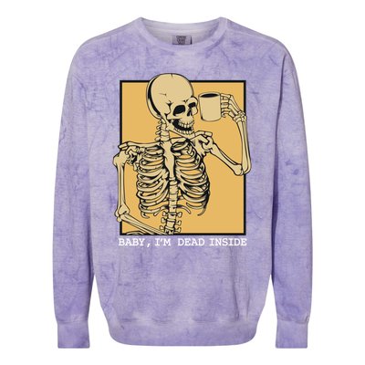 Grunge Skeleton Coffee Cup Mug Coffeeers Skull Dead Meaningful Gift Colorblast Crewneck Sweatshirt